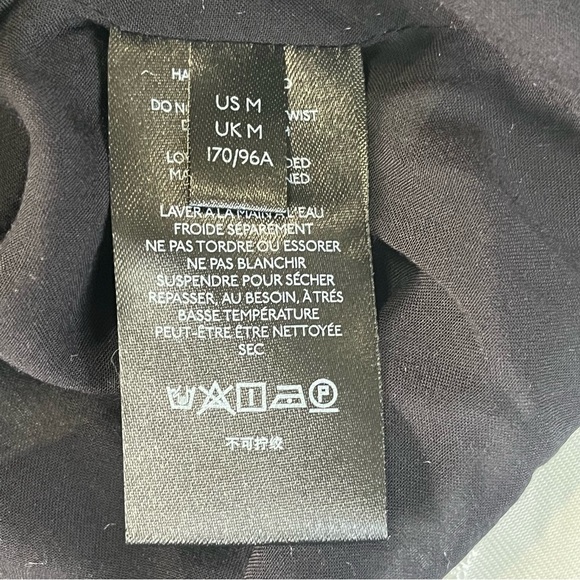 Anthropologie Susanne Tunic Dress Black Long Sleeve Size Medium - Picture 9 of 9